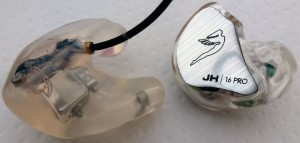 ACS T1 Live! Custom In-Ear Monitor and JH Audio JH16