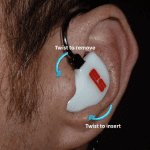 custom in-ear monitor insert & remove