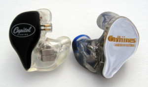 Rhines Custom Monitors Stage 3 and Logitech Ultimate Ears In-Ear Reference Monitors
